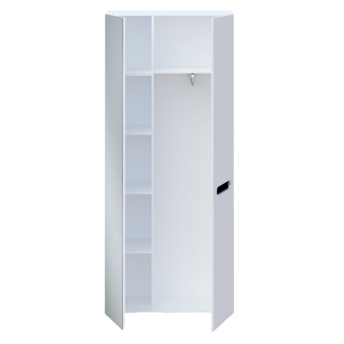 Шафа 2ДЗ Глянець Білий / Чорний Б'янко Світ Меблів