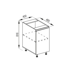 Кухонная секция нижняя Н 40 Влада Мир мебели