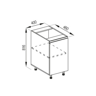 Кухонна секція нижня Н 40 Влада Світ меблів Кухонна секція нижня Н 40 Влада Світ меблів