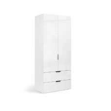 Шафа 2Дв 2Ящ Міла / Mila Глянець Білий MiroMark MA-12-WB
