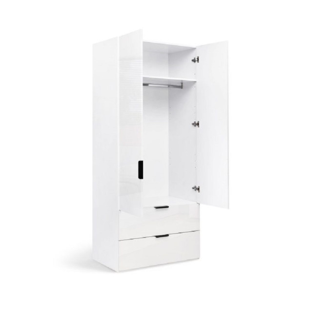 Шафа 2Дв 2Ящ Міла / Mila Глянець Білий MiroMark MA-12-WB