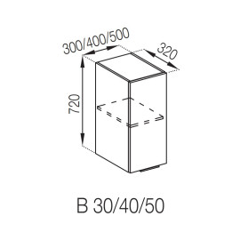 Кухонная секция верхняя В 50 Алиса Мир мебели