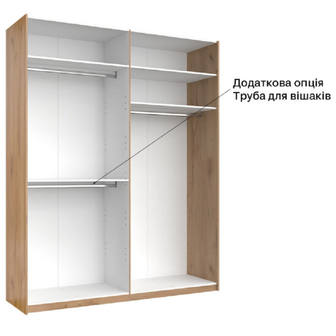Шкаф-купе с зеркалом 2,0х2,4 Лилу / Lily Глянец Кашемир MiroMark LY-86-GC 