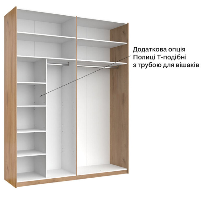 Шкаф-купе с зеркалом 2,0х2,4 Лилу / Lily Глянец Кашемир MiroMark LY-86-GC 