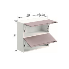 Кухонная секция верхняя В 60 Б Зарина Мир мебели