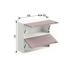 Кухонная секция верхняя В 60 Б Зарина Мир мебели