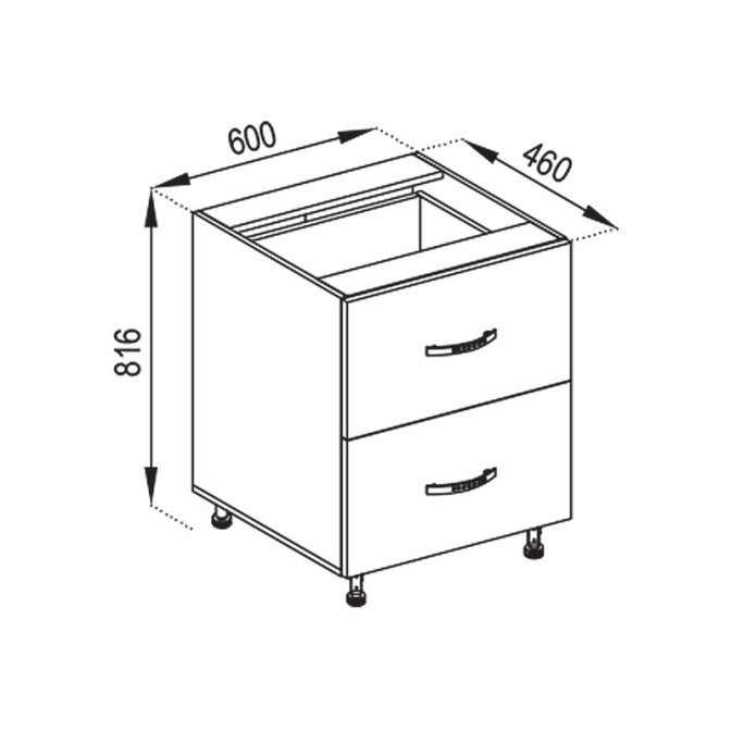 Кухонная секция нижняя Н 60 Ш FAVORIT Оля Мир мебели