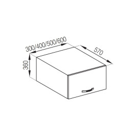 Кухонная секция антресоль А 40 (570) Прованс Мир мебели