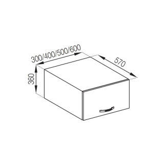Кухонная секция антресоль А 40 (570) Прованс Мир мебели