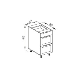 Кухонная секция нижняя Н 40Ш FAVORIT Анна Мир мебели 