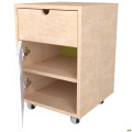 Тумба мобильная Co-working CW - 400 (395х400х585) Фанера / Лайм / Белый AMF