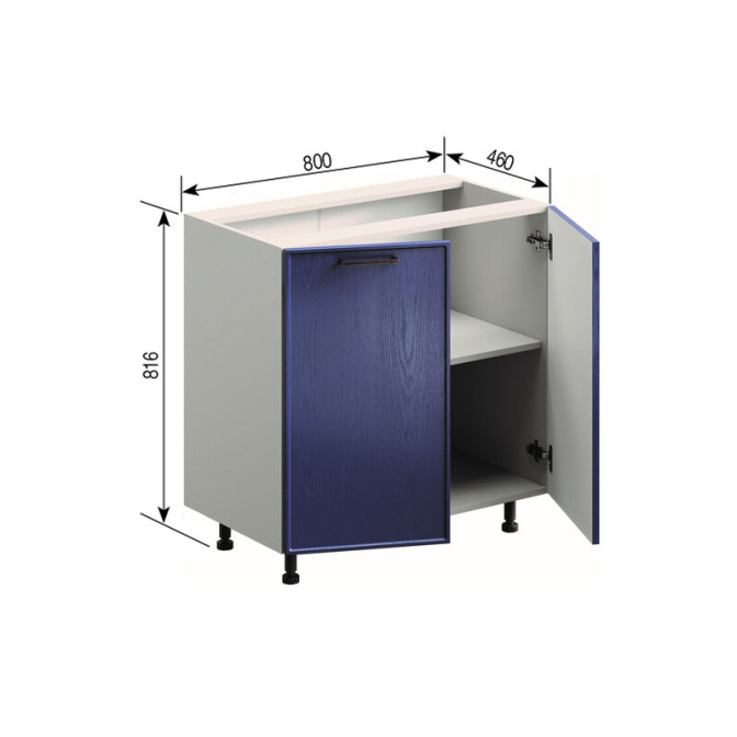 Кухонная секция нижняя Н 80 Ариэль Мир мебели