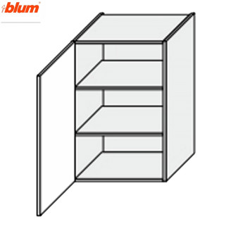 Кухонна секція Валенсія верхня 45В/900 1дв Pro Blum VL-543W/9003 MiroMark